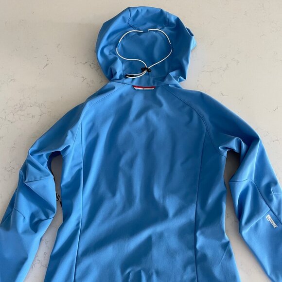 Peak Performance Windstopper Soft Shell Blacklight Hooded Fitted Jacket Blue S - Picture 8 of 16